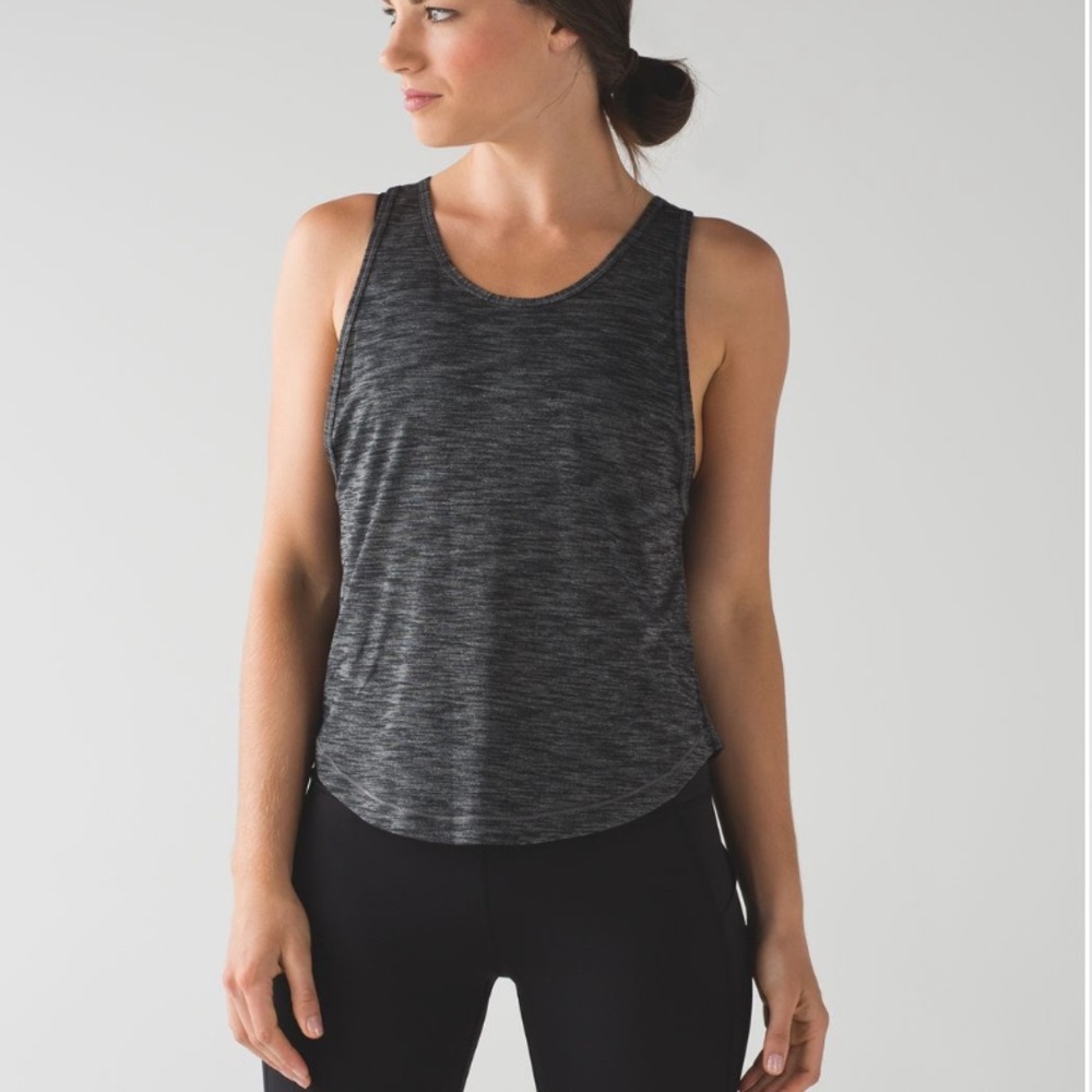 lululemon Rush Hour Tank Heathered Black 4